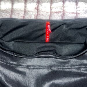 SPANX‎ Shape Faux Leather Leggings Size L